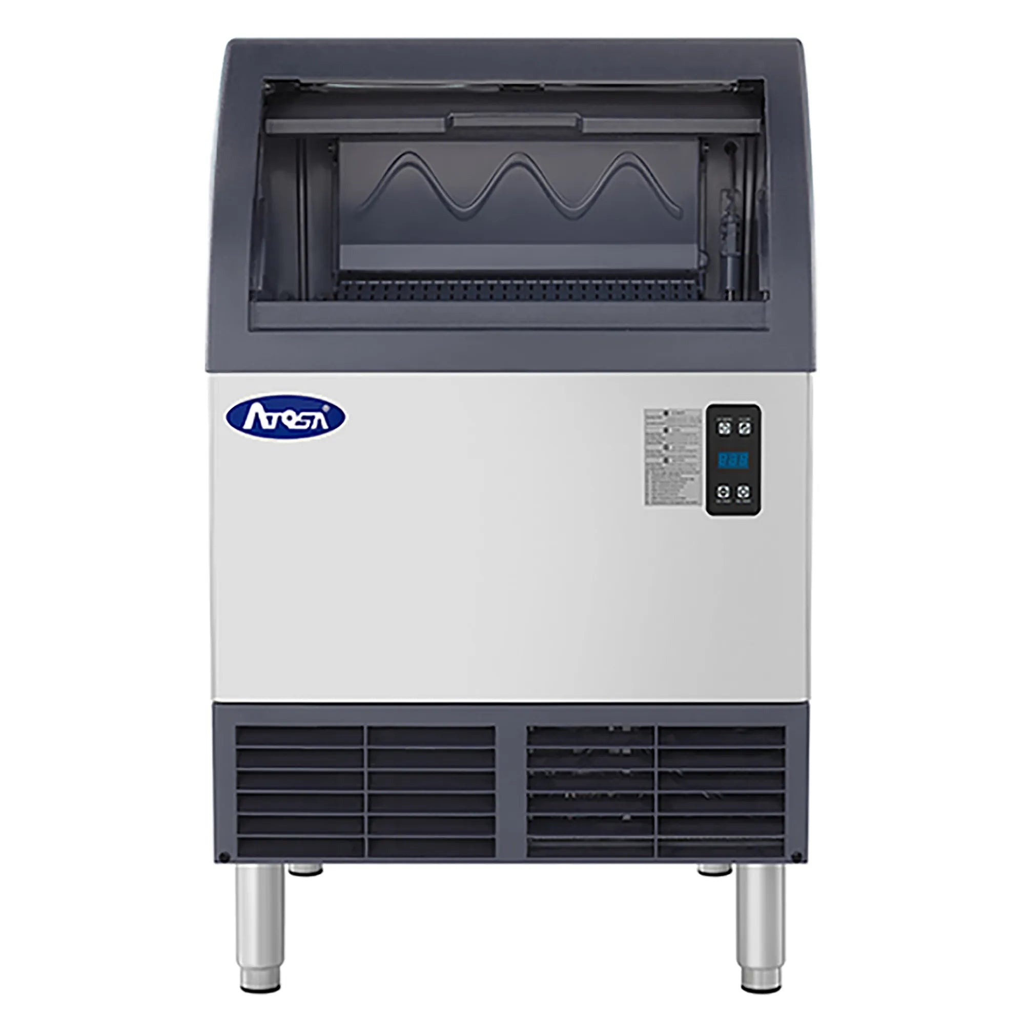 Atosa YRU0140A-161 Ice Machine, Cube Shaped Ice - 142LB/24HRS, 88LBS Storage-Phoenix Food Equipment