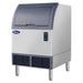 Atosa YRU0280A-161 self-contained undercounter ice machine with 88 lb storage bin, angled left view