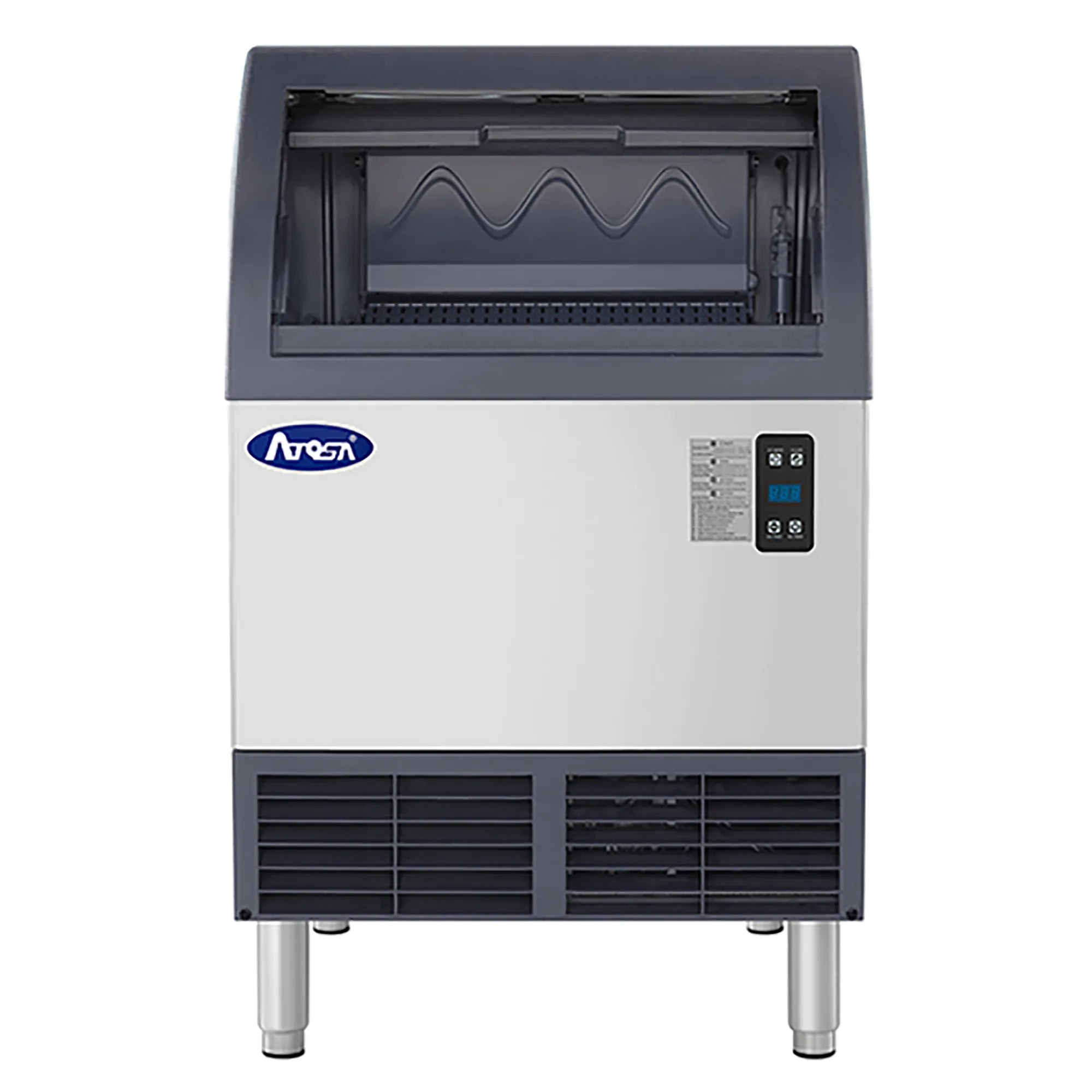 Atosa YRU0280A-161 Ice Machine, Cube Shaped Ice - 280LB/24HRS, 88LBS Storage-Phoenix Food Equipment