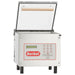 Berkel 250-STD chamber vacuum sealing machine, stainless steel with clear lid open and digital keypad, front view