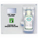 Bios 04066 professional eye wash station, white wall mount panel with bilingual signage and bottle of eye wash solution