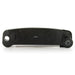 Bios DT134 digital waterproof folding pocket thermometer, rear view of the black body with the probe folded in