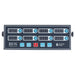 Bios DT208 8-channel timer, dark blue panel with eight digital countdown displays and blue control buttons, front view