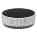 Bios FS711 rotary kitchen timer, side view of the knurled silver rotating ring and black glass top