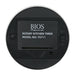 Bios FS711 rotary kitchen timer, underside view of the black base with Bios model label and battery compartment