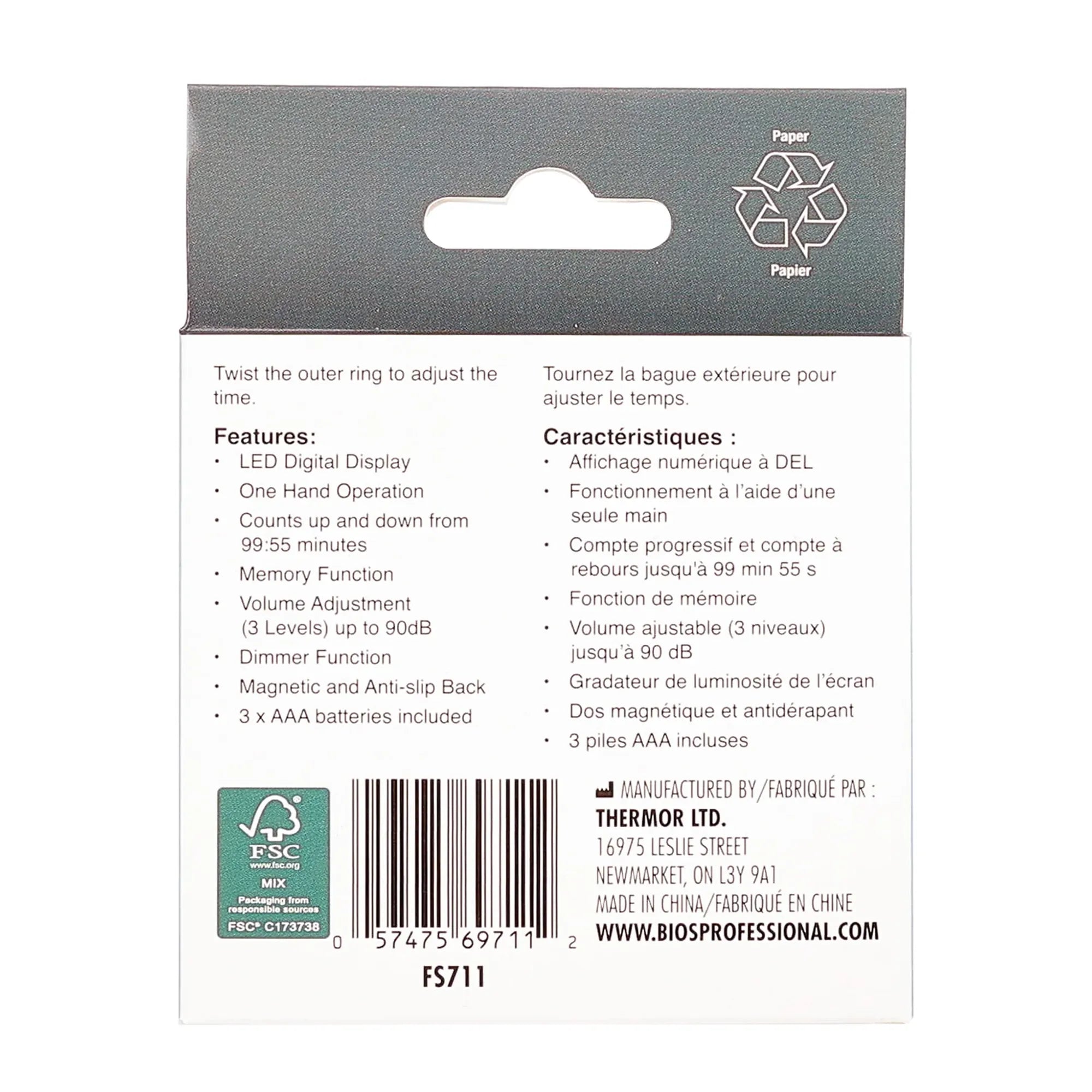 Bios FS711 Rotary Kitchen Timer-Phoenix Food Equipment