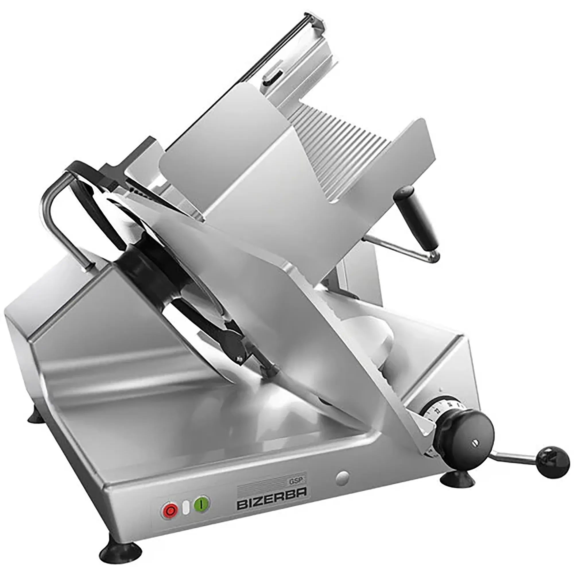 Bizerba GSP-V-2-150 Manual Aluminum Meat Slicer - 13” Blade, 1/2 HP, Belt Drive-Phoenix Food Equipment