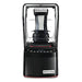 Blendtec Nitro Stealth blender with clear sound enclosure and black blending chamber installed, front view