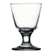 Browne CAPRI clear footed glass with wide flared bowl and short heavy stem, pack of 12, first size option