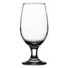 Browne CAPRI clear glass goblet with narrow rounded bowl and short footed stem, pack of 12, third size option
