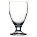 Browne CAPRI clear glass goblet with wide flared bowl and short stem, pack of 12, fourth size option