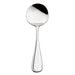 Browne CELINE stainless steel flatware set of 12, large round bouillon spoon option with mirror finish bowl
