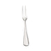 Browne CELINE stainless steel flatware set of 12, two-tine cocktail fork option with beaded handle, front view