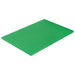 Browne colour-coded cutting board in green polyethylene, rectangular board shown from an angled top view