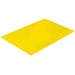Browne colour-coded cutting board in yellow polyethylene, rectangular board shown from an angled top view