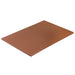 Browne colour-coded cutting board in brown polyethylene, rectangular board shown from an angled top view