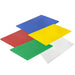 Browne colour-coded polyethylene cutting boards in blue, yellow, red, green and white, full colour set shown
