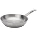 Browne ELEMENTS stainless steel fry pan, medium size option with deep flared sides and long riveted handle
