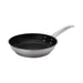Browne ELEMENTS stainless steel non-stick Excalibur fry pan with black interior, second size option