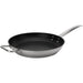Browne ELEMENTS stainless steel non-stick Excalibur fry pan with helper handle, largest size option shown