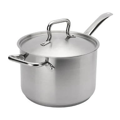 Browne ELEMENTS Stainless Steel Sauce Pan With Cover - Various Sizes-Phoenix Food Equipment