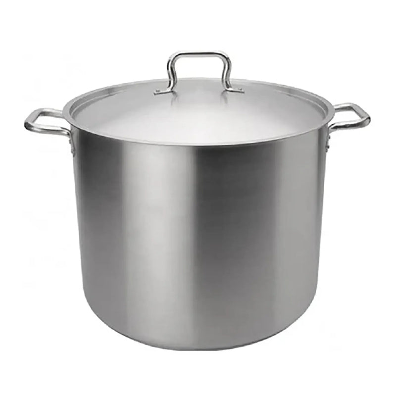 Browne ELEMENTS Stainless Steel Stock Pot With Cover - Various Sizes-Phoenix Food Equipment