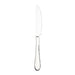 Browne LUMINO stainless steel flatware set of 12, dinner knife option with mirror finish blade, front view