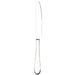 Browne LUMINO stainless steel flatware set of 12, steak knife option with serrated pointed blade, front view