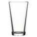 Browne clear glass mixing glass with tapered pint shape and heavy base, sold in a pack of 12, smaller size