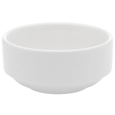 Browne PALM 4.5" White Porcelain Stacking Bowl (Pack of 12) - 10.5 Oz Capacity-Phoenix Food Equipment