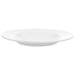 Browne PALM 9-inch white porcelain rimmed bowl, pack of 12, shallower size option with wide flat rim