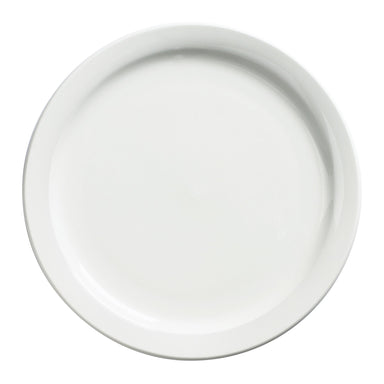 Browne PALM White Porcelain Round Dinner Plate (Pack of 12) - Various Sizes-Phoenix Food Equipment