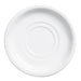 Browne PALM white porcelain saucer with double ring cup well, pack of 12, second size option, top view