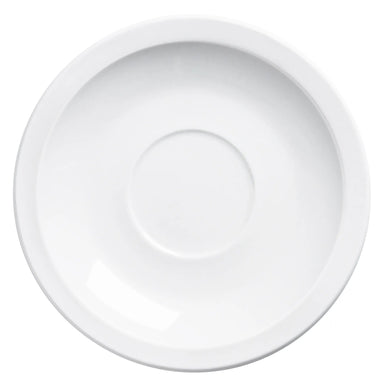 Browne PALM White Porcelain Saucer (Pack of 12) - Various Sizes-Phoenix Food Equipment