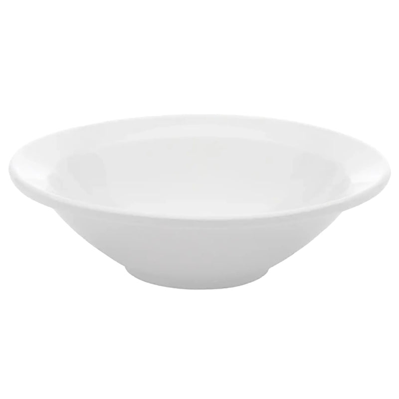 Browne Palm 6.5" White Porcelain Grapefruit Bowl (Pack of 12) - 15 Oz Capacity-Phoenix Food Equipment