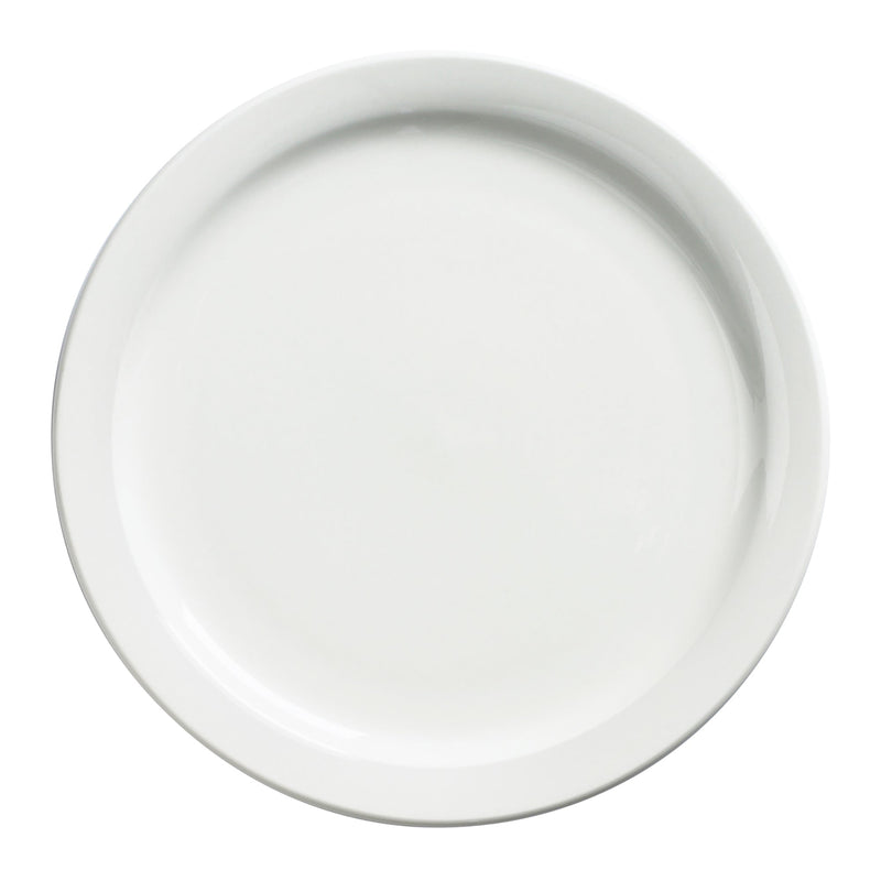 Browne Palm White Porcelain Round Dinner Plate (Pack of 12) - Various Sizes-Phoenix Food Equipment