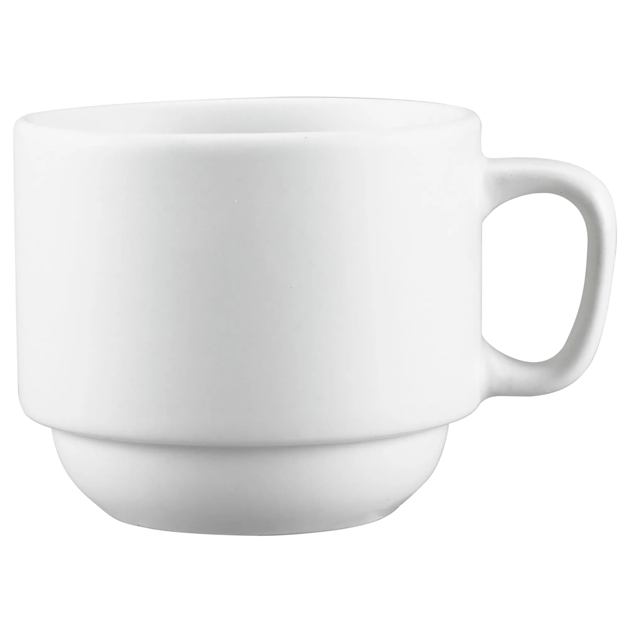 Browne PALM White Porcelain Stackable Cup (Pack of 12) - Various Sizes-Phoenix Food Equipment