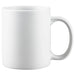 Browne PALM white porcelain cup in a straight-sided coffee mug style with handle, another size option