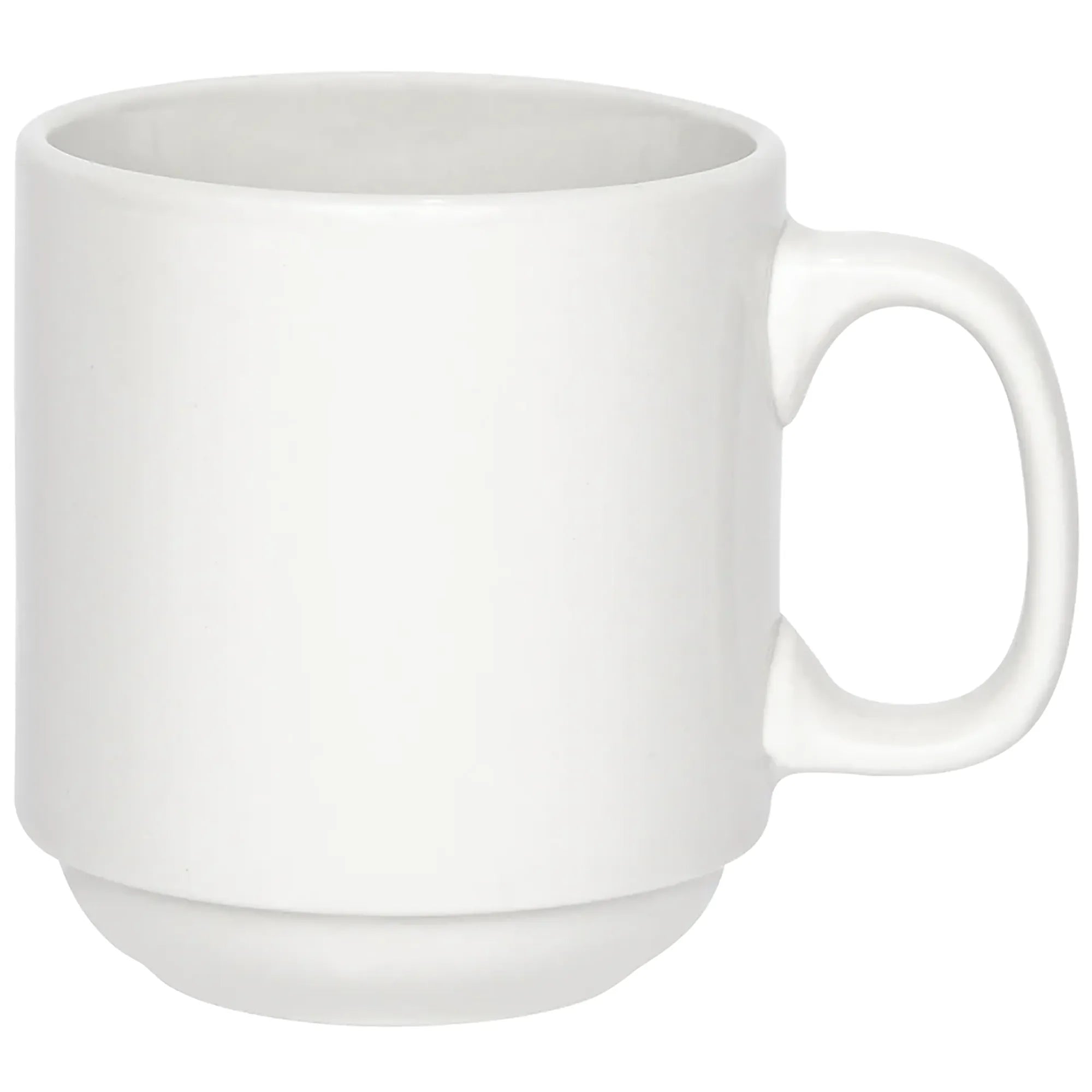 Browne PALM White Porcelain Stackable Cup (Pack of 12) - Various Sizes-Phoenix Food Equipment