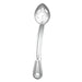 Browne RENAISSANCE heavy-duty stainless steel curved basting spoon, slotted bowl option with loop handle