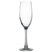 Browne RESERVA clear glass champagne flute with long stem, pack of 12, second taller size option