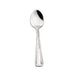 Browne ROYAL stainless steel flatware set of 12, teaspoon option with small bowl and grooved handle, front view
