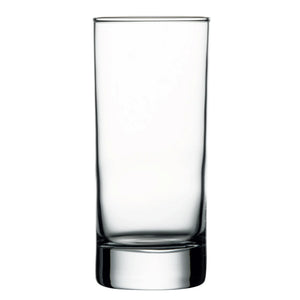 Browne SIDE-HEAVY SHAM clear glass hi-ball glass with straight sides and heavy base, pack of 12, first size