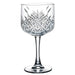 Browne TIMELESS 19 oz clear glass gin and tonic balloon glass with vintage cut-glass pattern, empty, pack of 12