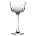 Browne TIMELESS 5.5 oz clear glass Nick and Nora cocktail glass with cut-glass pattern bowl and slim stem