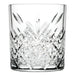 Browne TIMELESS clear glass rocks glass with vintage cut-glass pattern, sold in a pack of 12, larger size option