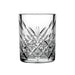 Browne TIMELESS 2 oz clear glass shot glass with vintage cut-glass diamond pattern, sold in a pack of 12