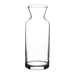 Browne VILLAGE clear glass carafe with tall slim body and flared pouring neck, second size option