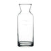 Browne VILLAGE clear glass carafe with printed measurement lines and flared neck, fifth size option