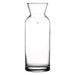 Browne VILLAGE clear glass carafe with a single etched fill mark near the neck, sixth size option